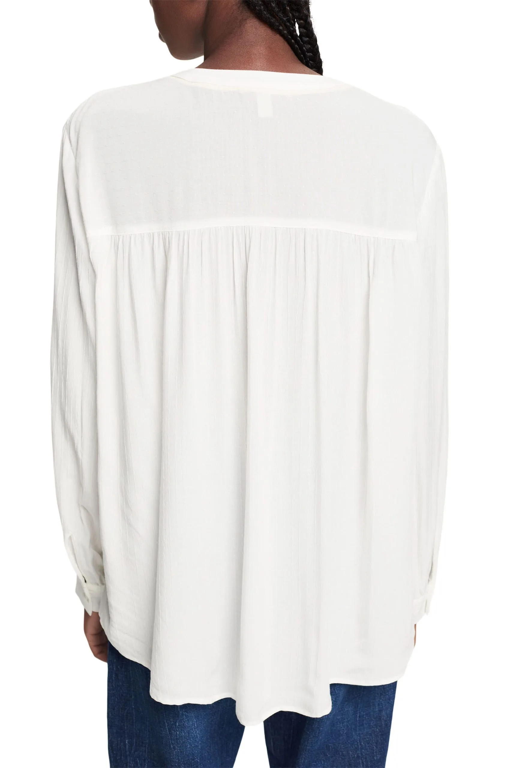 ESPRIT Bluse Mit Webmuster Off White – Bild 3