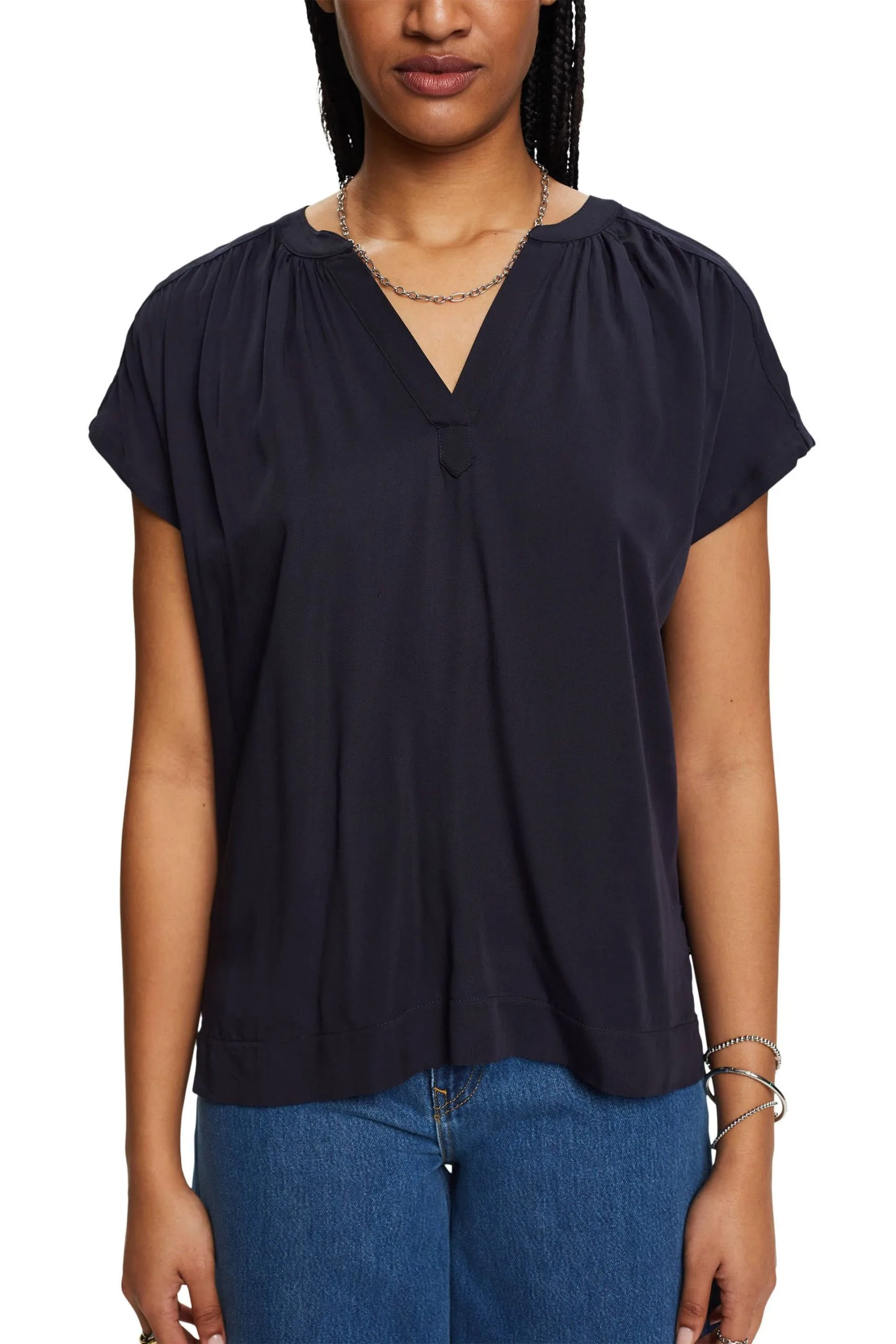 ESPRIT Bluse Navy – Bild 2