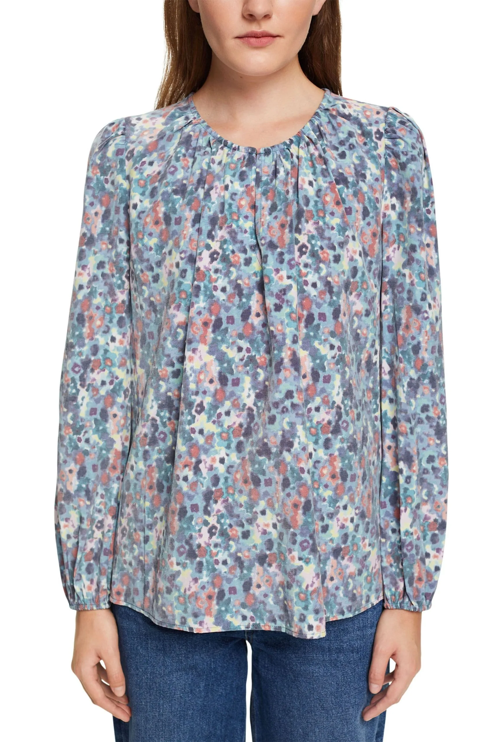 ESPRIT Bluse Teal Blue – Bild 2