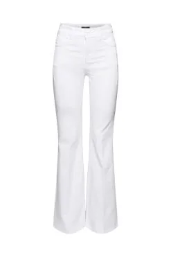 ESPRIT Bootcut-Jeans Mit Bügelfalte White