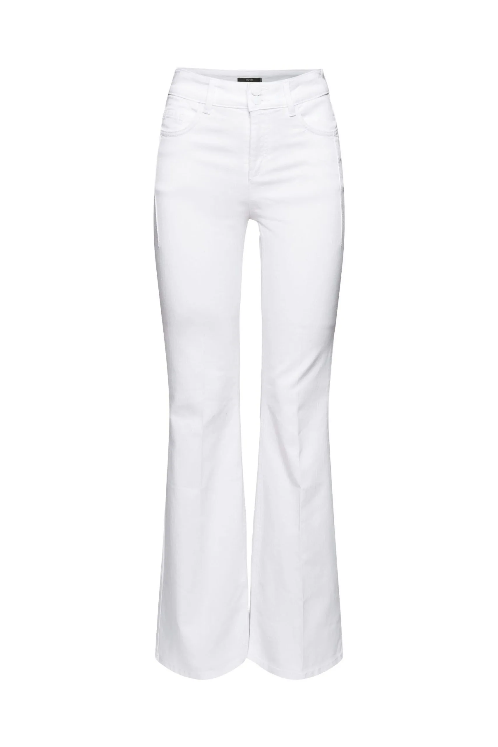 ESPRIT Bootcut-Jeans Mit Bügelfalte White