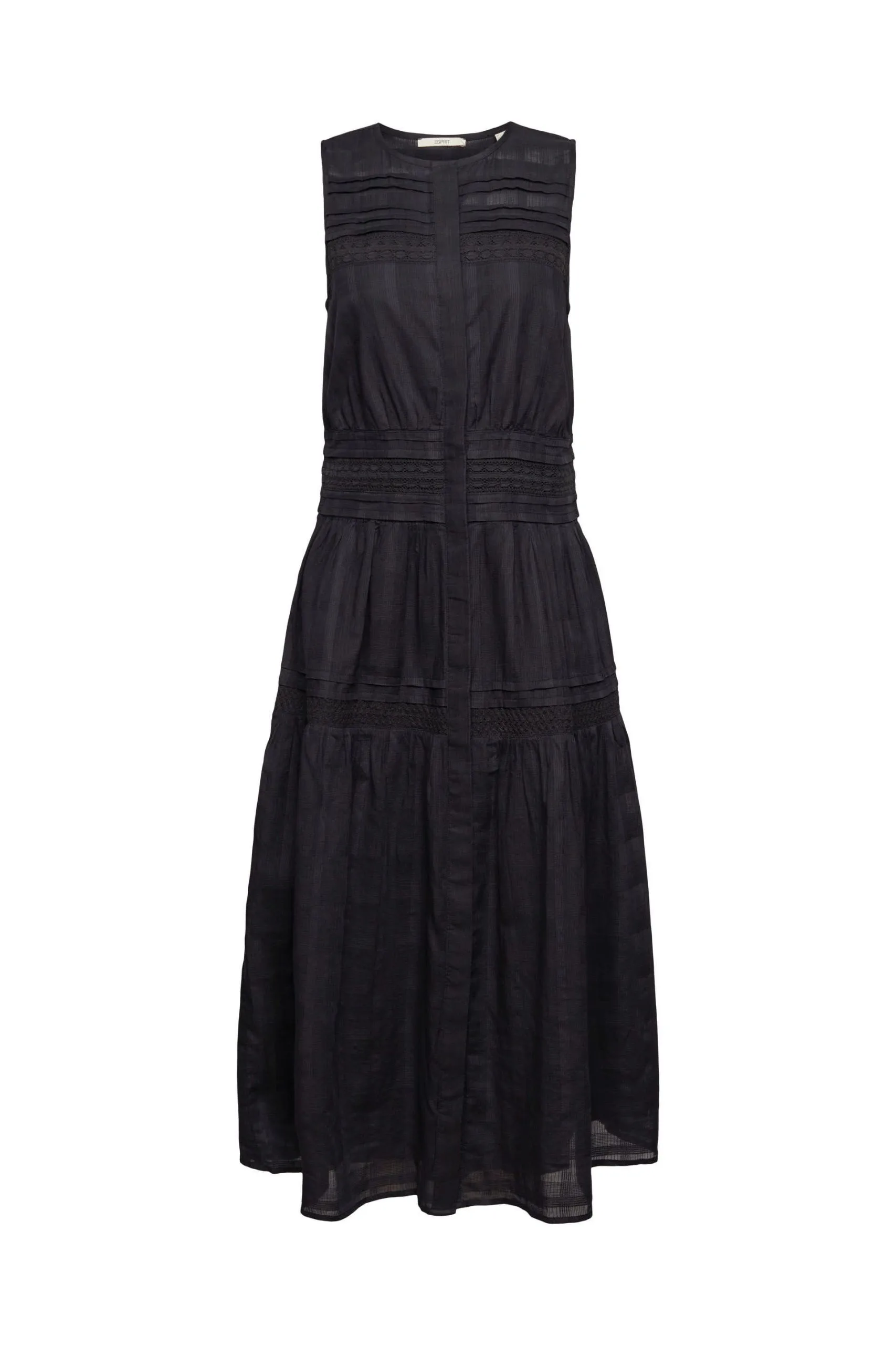 ESPRIT Dobby-Kleid Black