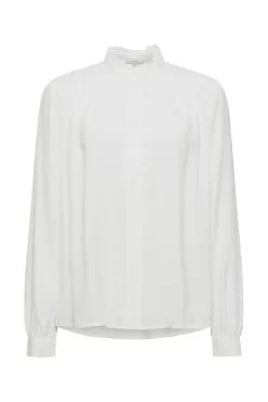 ESPRIT Fließende Crêpebluse Mit Rüschen Off White