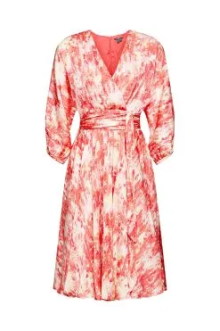 ESPRIT Floral Gemustertes Kleid Red