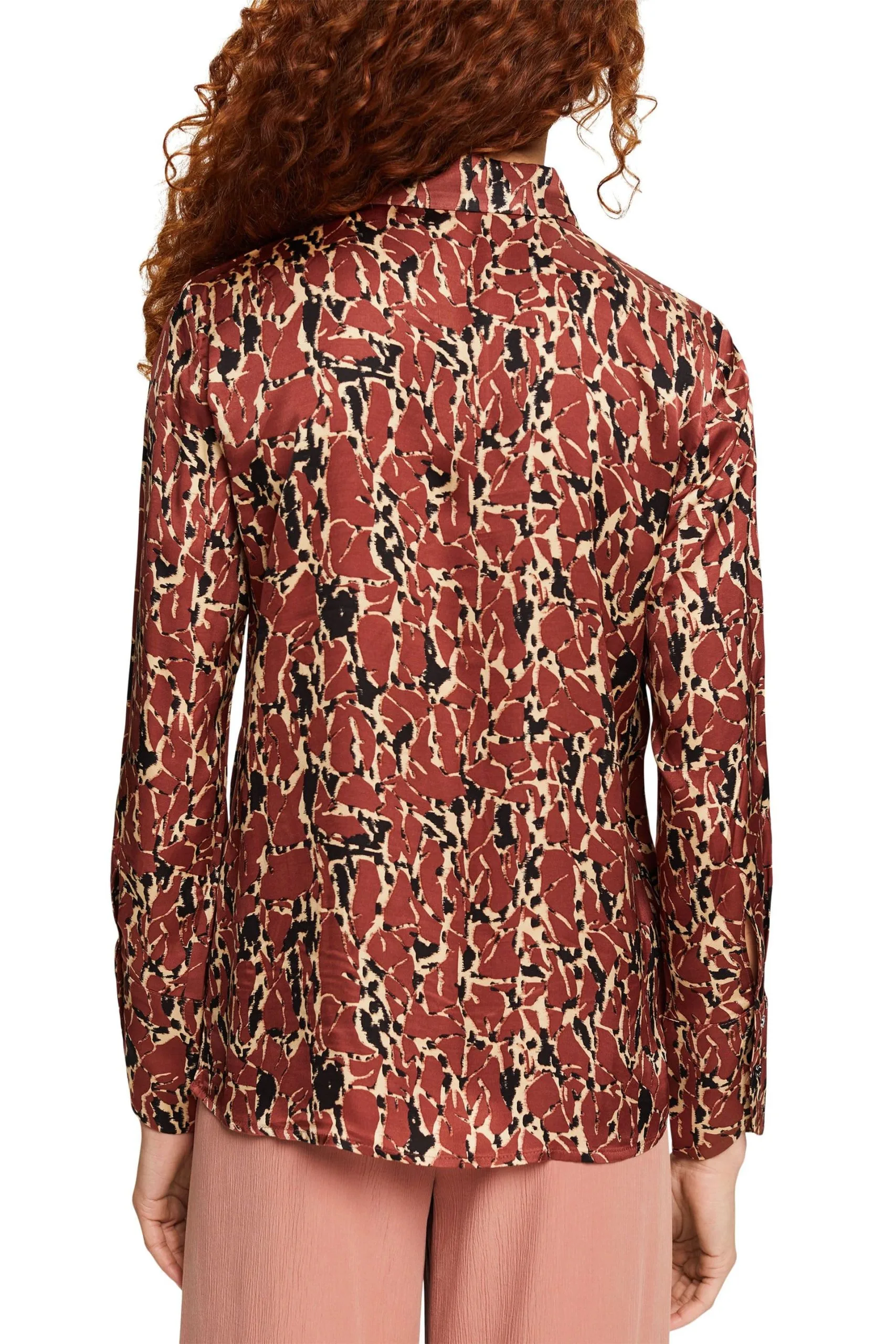 ESPRIT Gemusterte Bluse Rust Brown – Bild 3