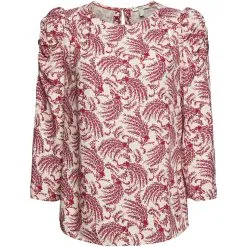 ESPRIT Gemustertes Longsleeve In Perlweiß