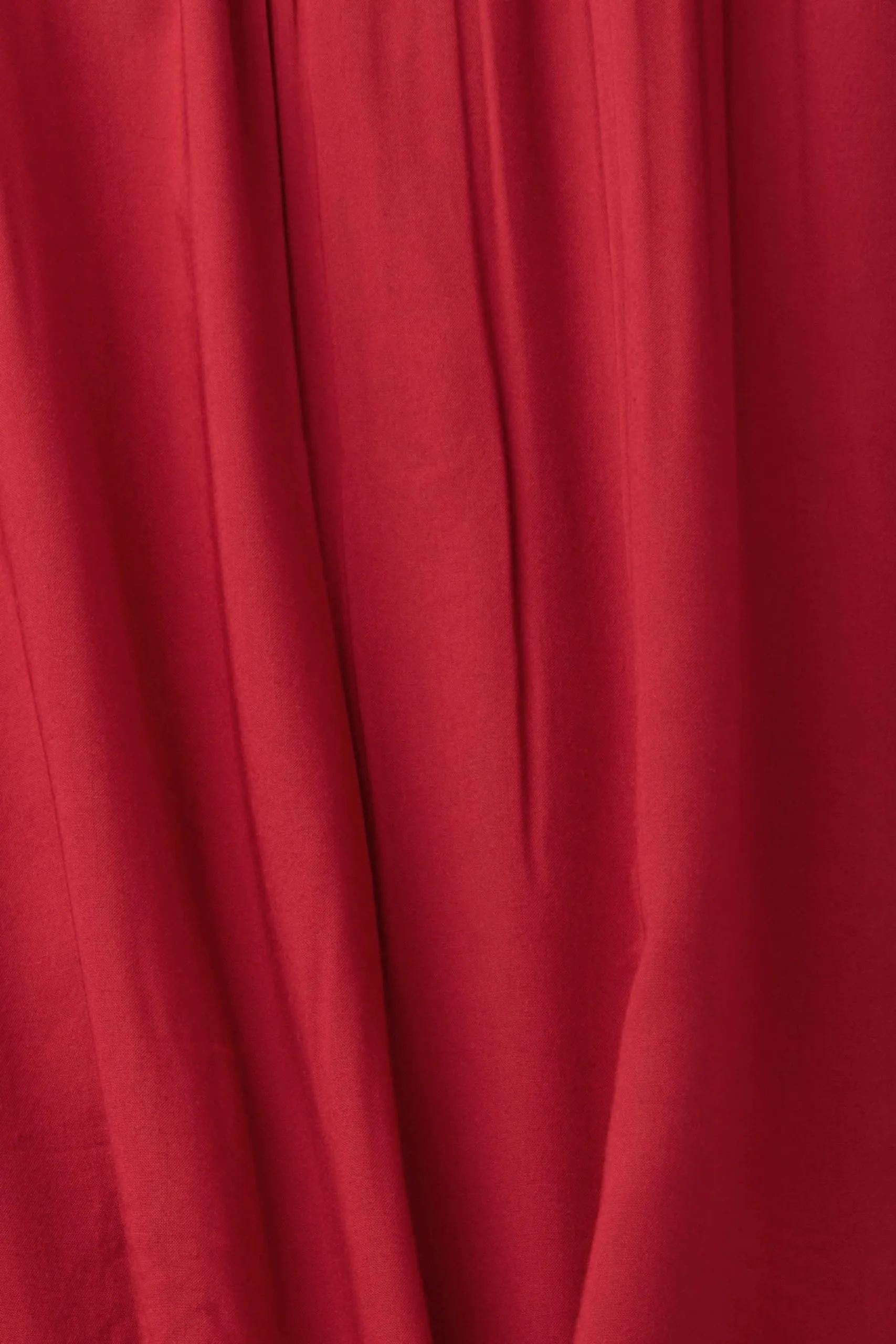 ESPRIT Gesmoktes Schlauchkleid In Midilänge Dark Red – Bild 4
