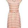 ESPRIT Gestreiftes Kleid Dusty Nude
