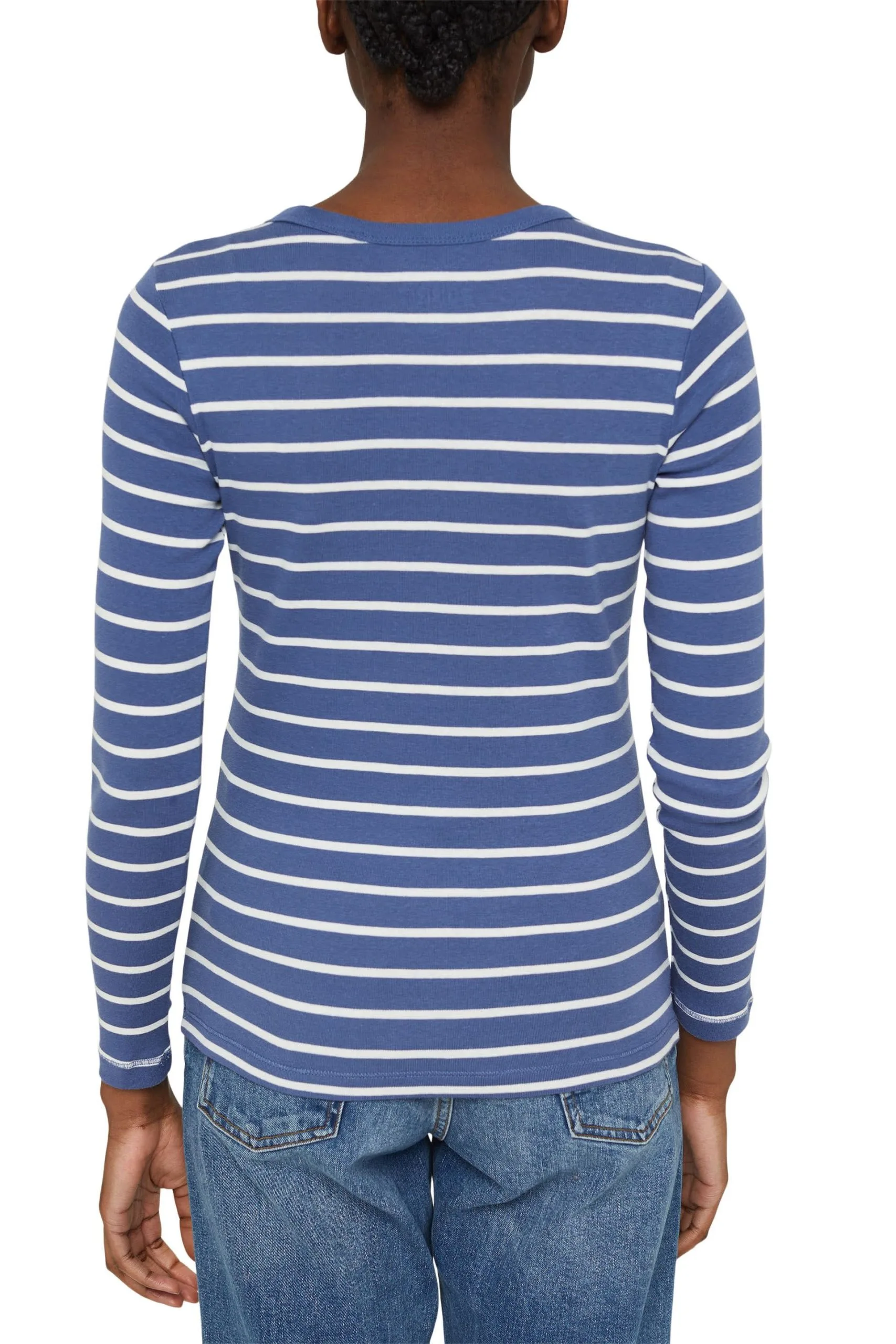 ESPRIT Gestreiftes Longsleeve Blue Lavender – Bild 3