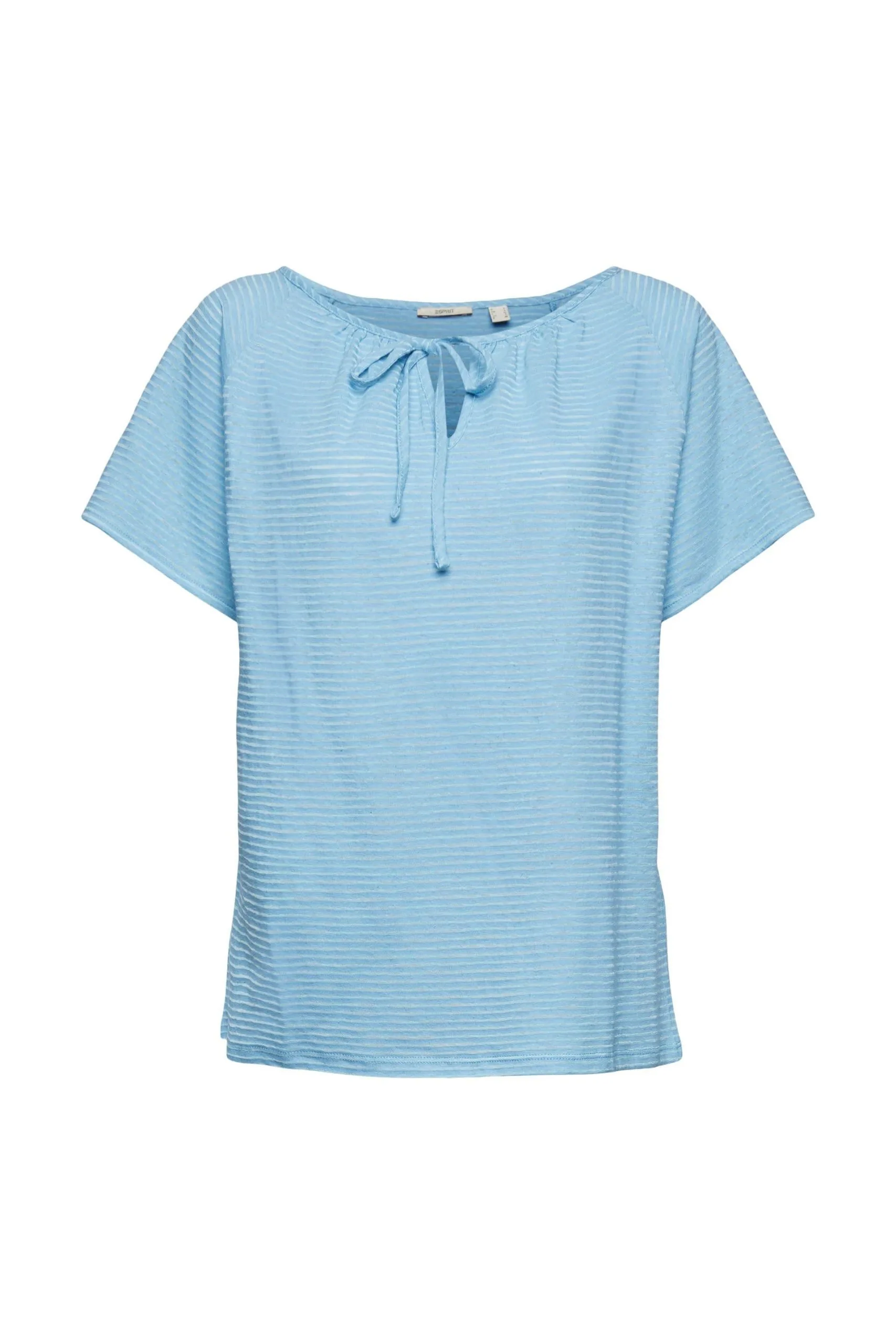 ESPRIT Gestreiftes T-Shirt Light Turquoise