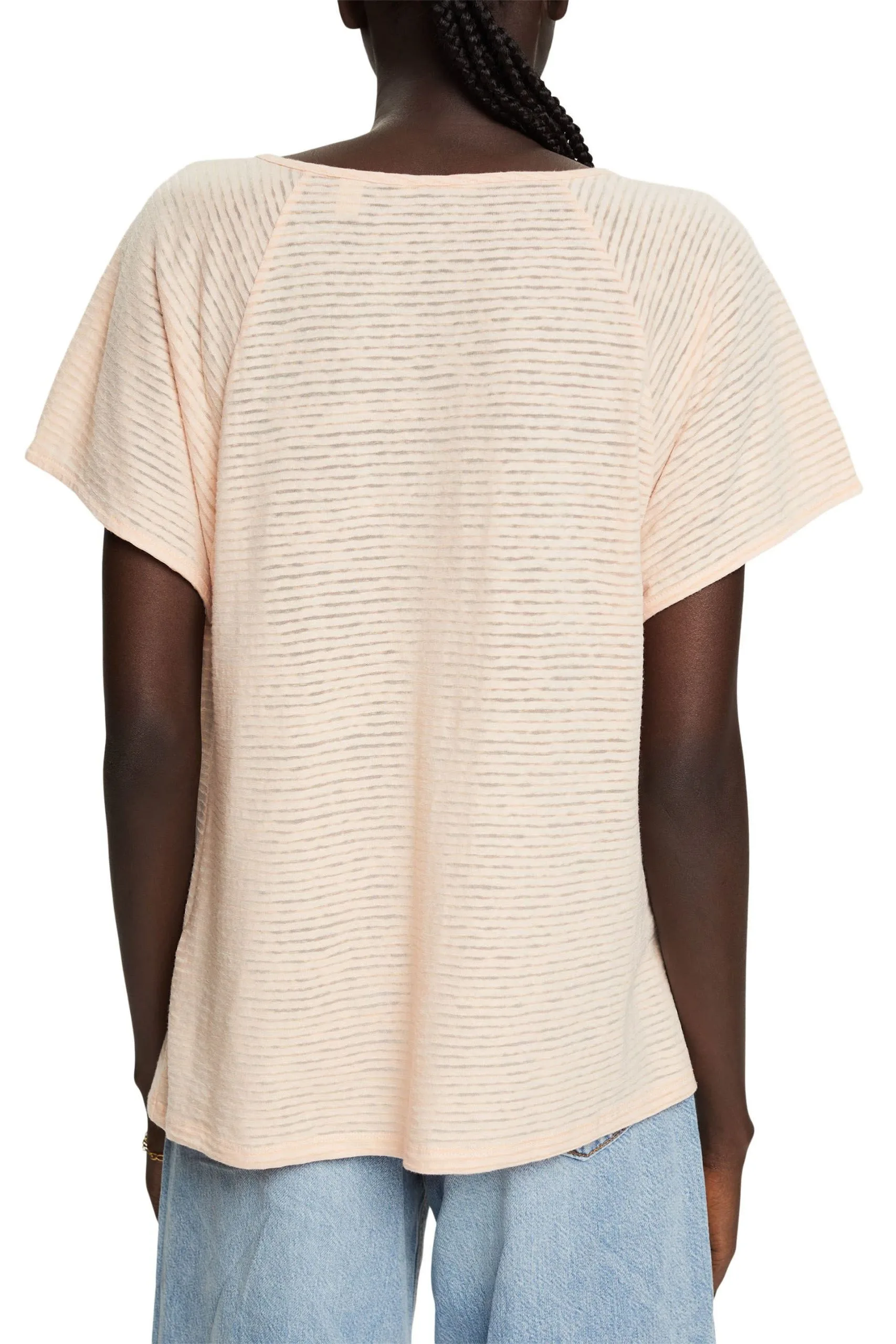 ESPRIT Gestreiftes T-Shirt Nude – Bild 3
