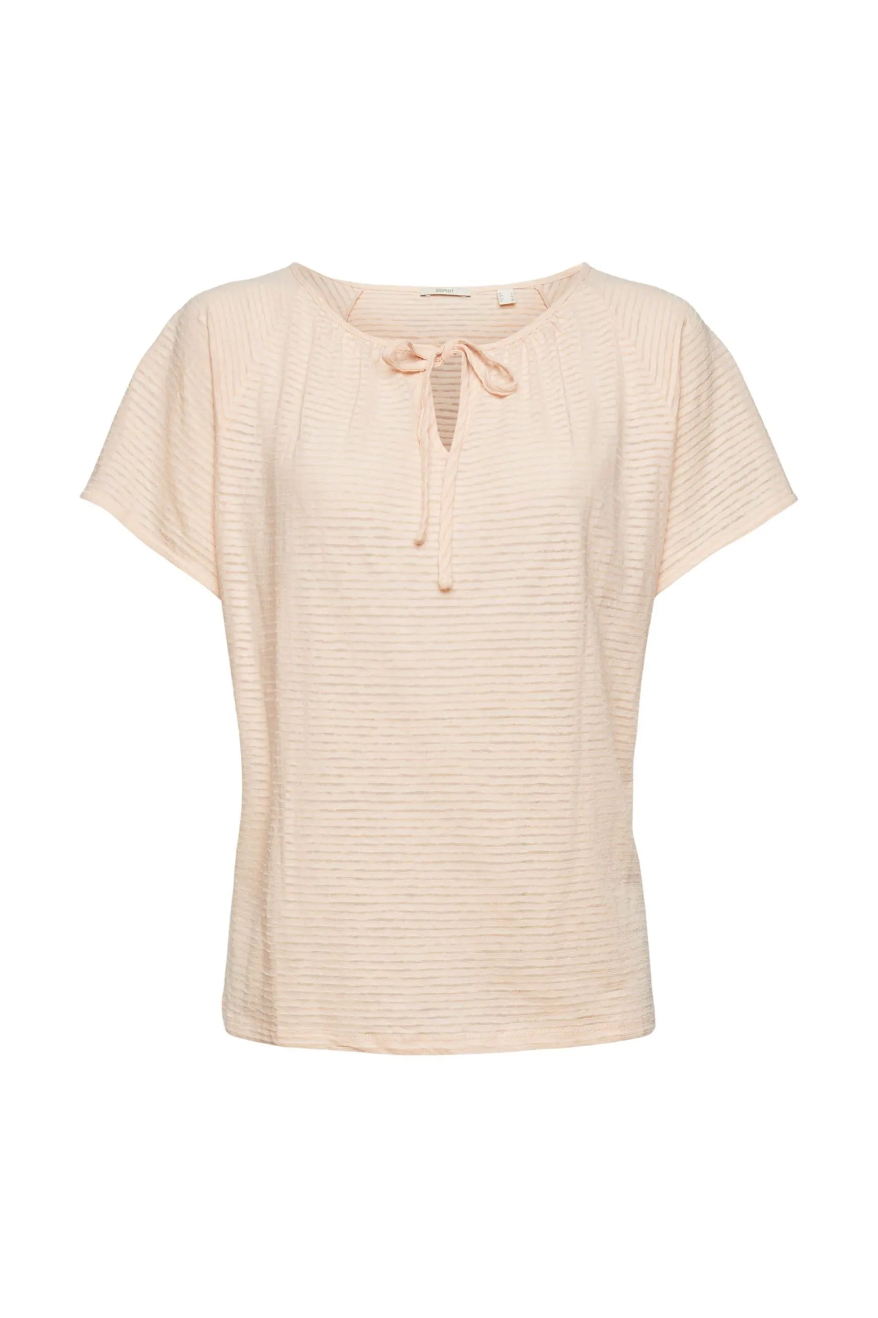 ESPRIT Gestreiftes T-Shirt Nude