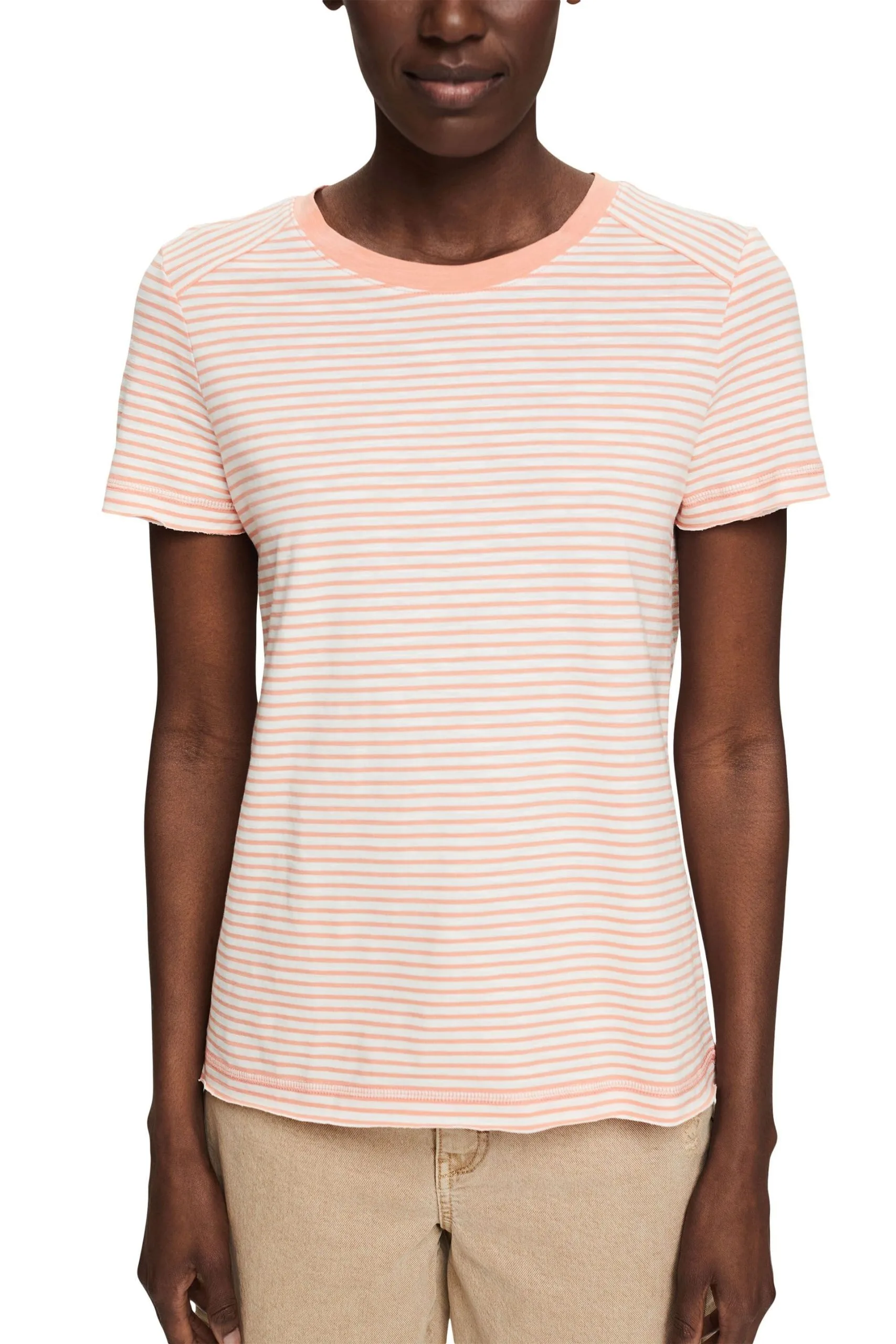 ESPRIT Gestreiftes T-Shirt Peach – Bild 2