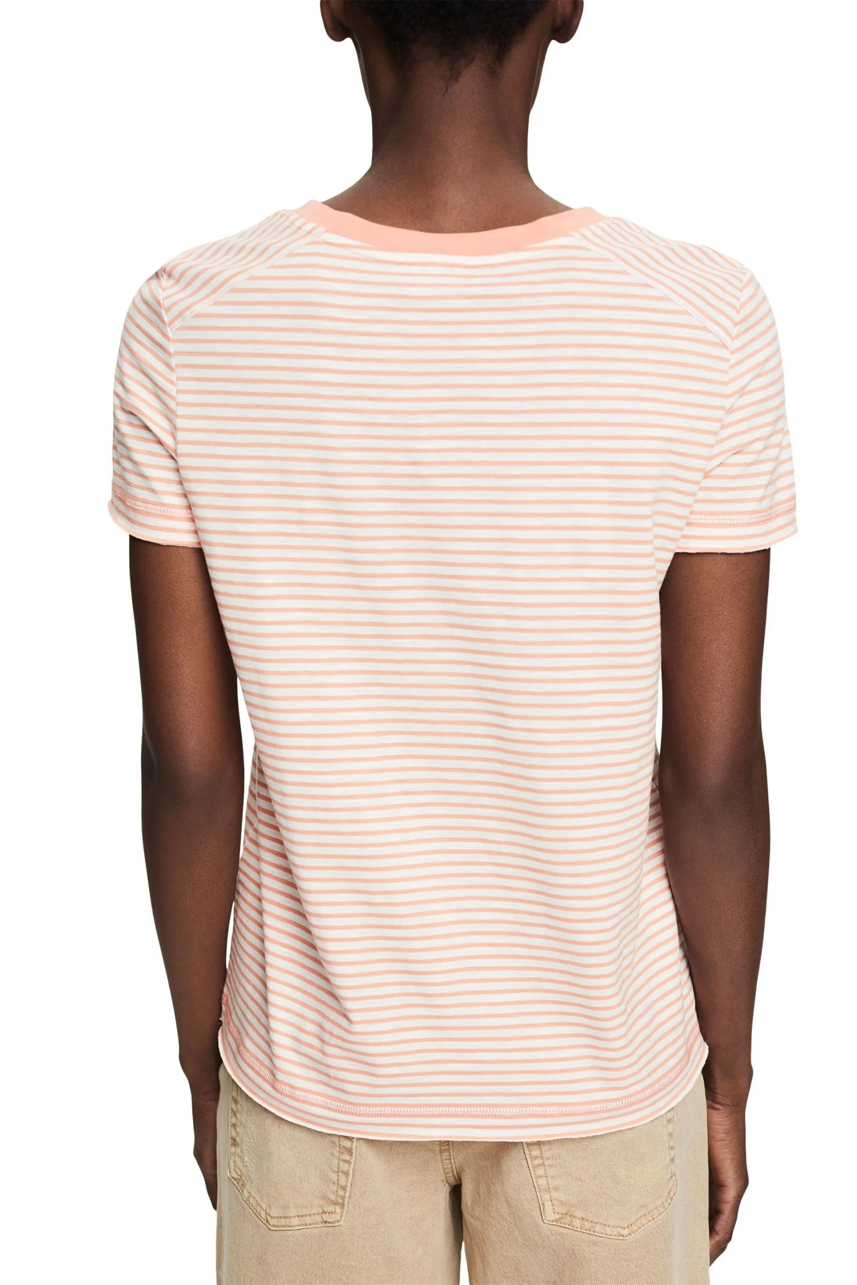 ESPRIT Gestreiftes T-Shirt Peach – Bild 3