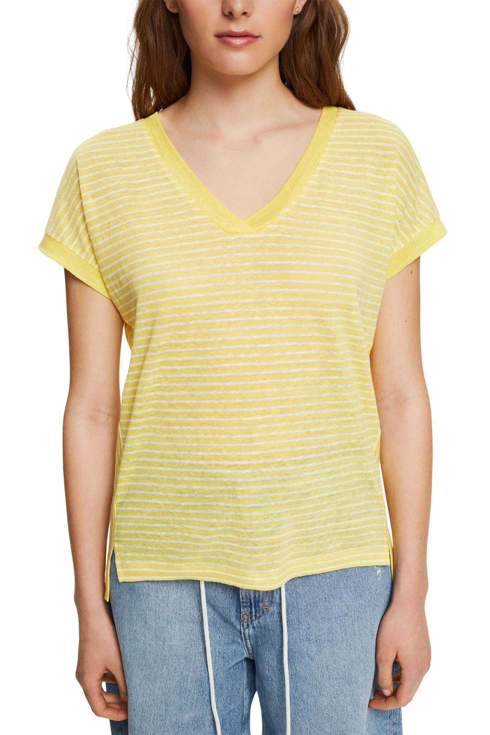 ESPRIT Gestreiftes T-Shirt Sunflower Yellow – Bild 2