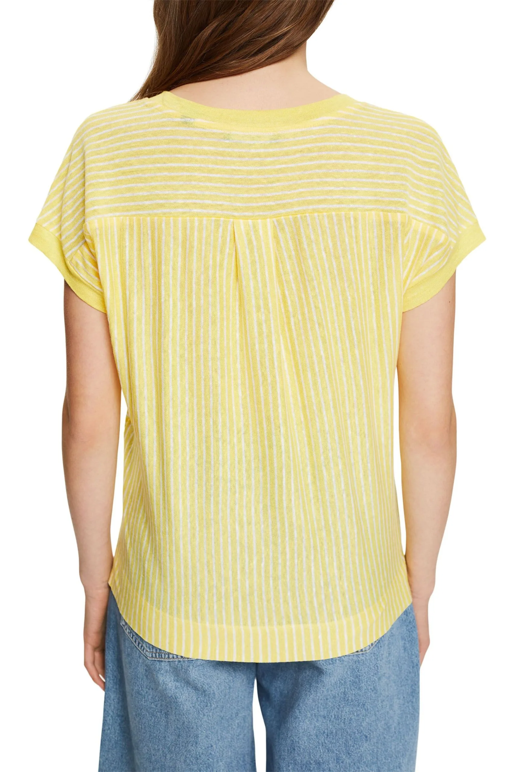 ESPRIT Gestreiftes T-Shirt Sunflower Yellow – Bild 3