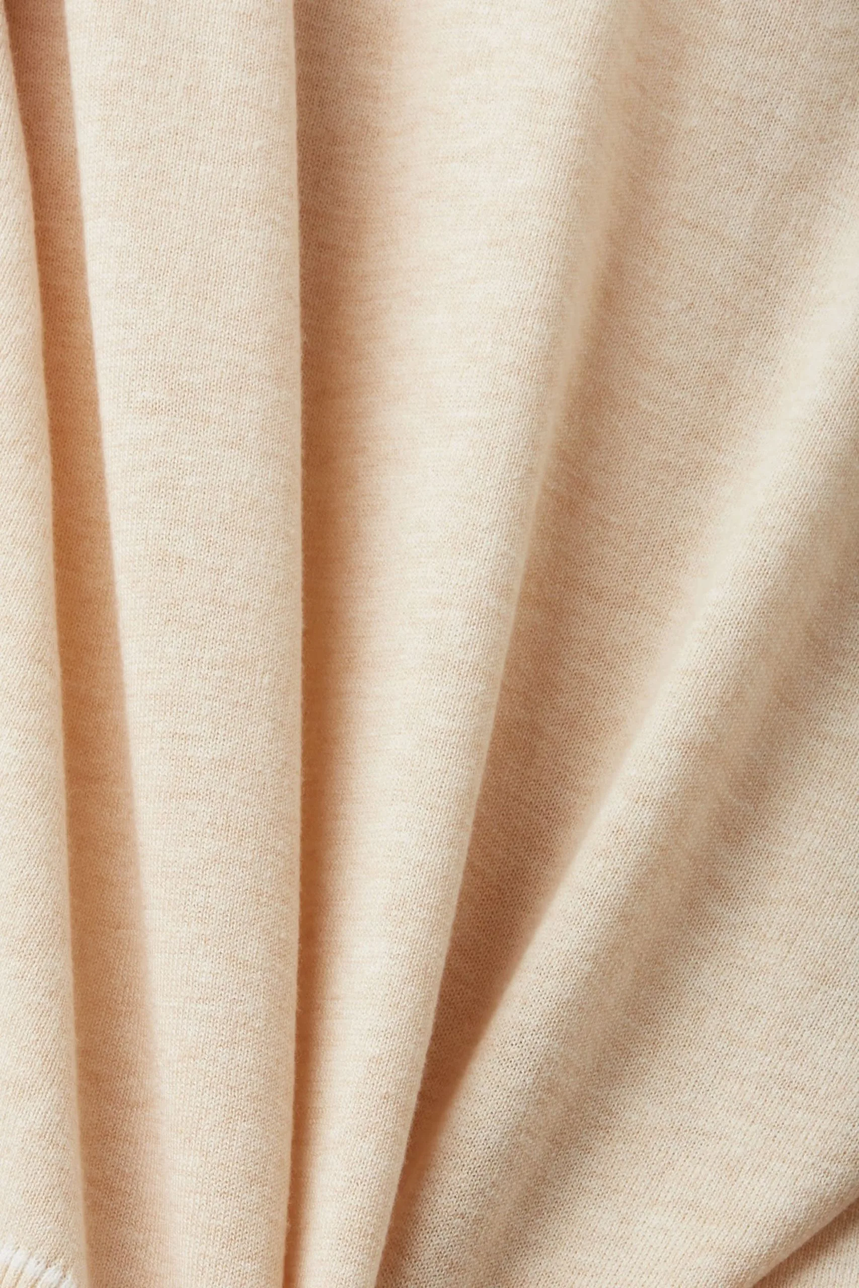 ESPRIT Gewebter V-Ausschnitt-Pullover Mit Anteil Sand – Bild 4