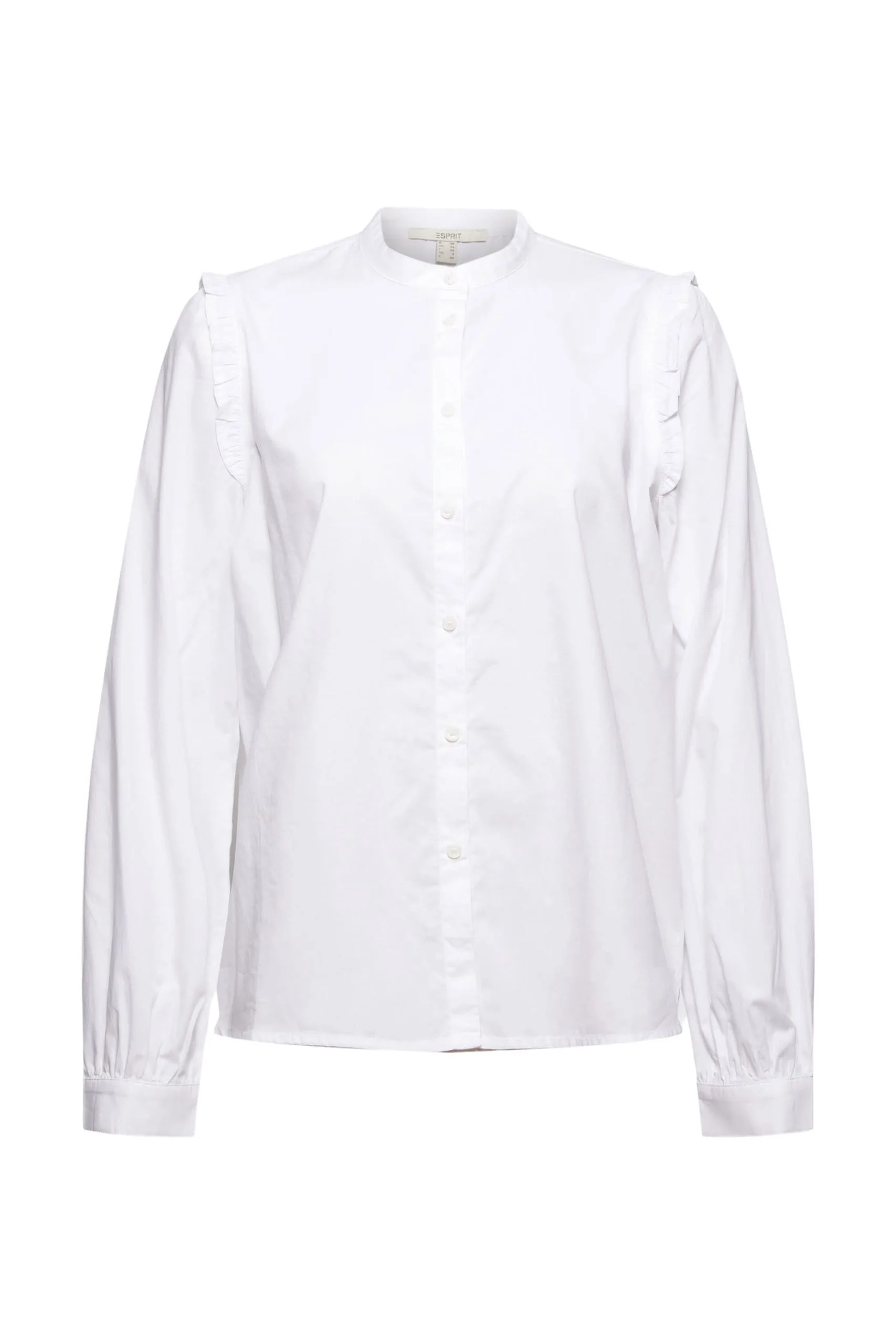 ESPRIT Hemdbluse Mit Rüschen White