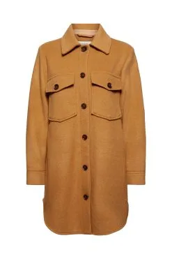 ESPRIT Hemdjacke Camel