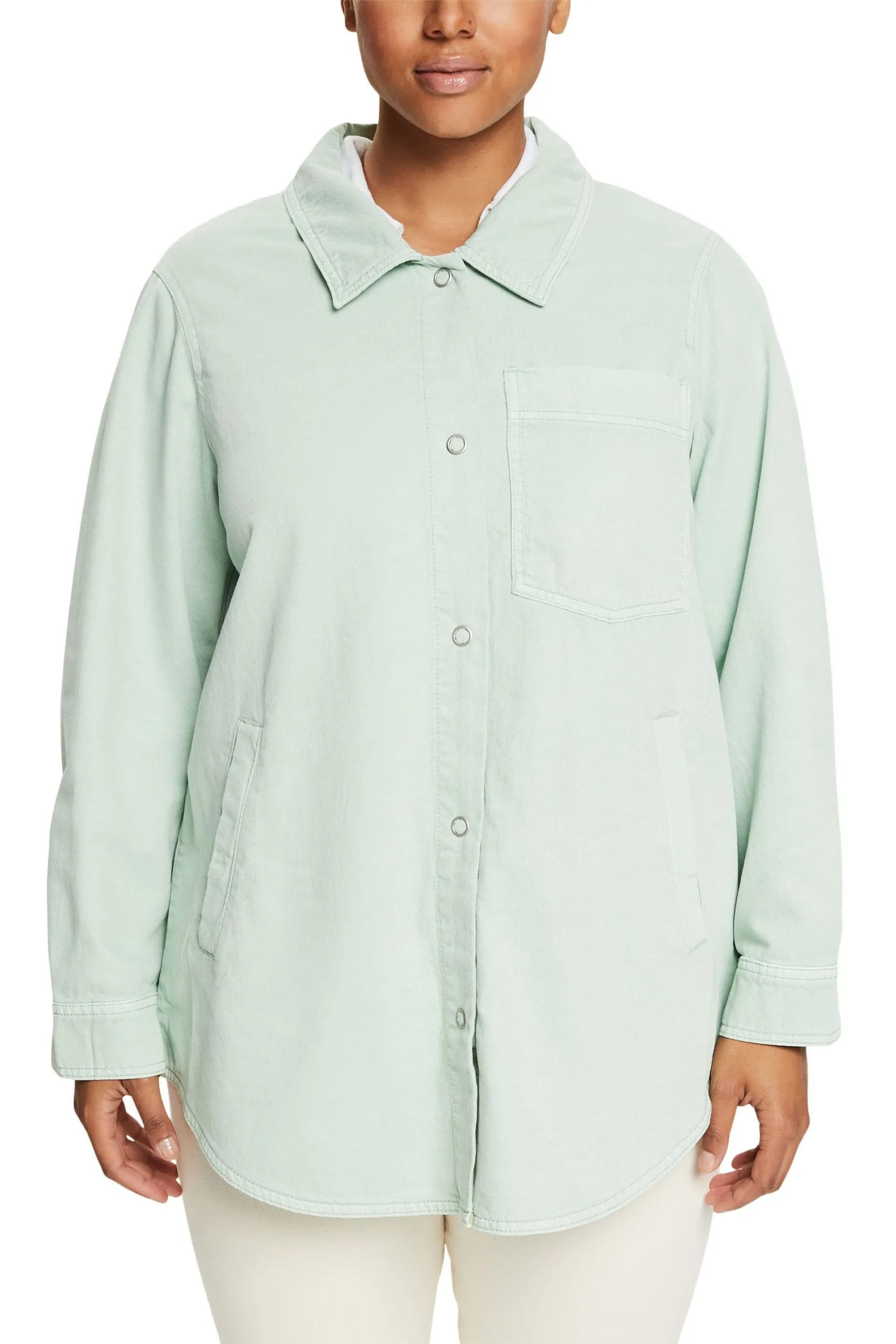 ESPRIT Hemdjacke Dusty Green – Bild 2