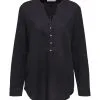 ESPRIT Henley-Bluse Black
