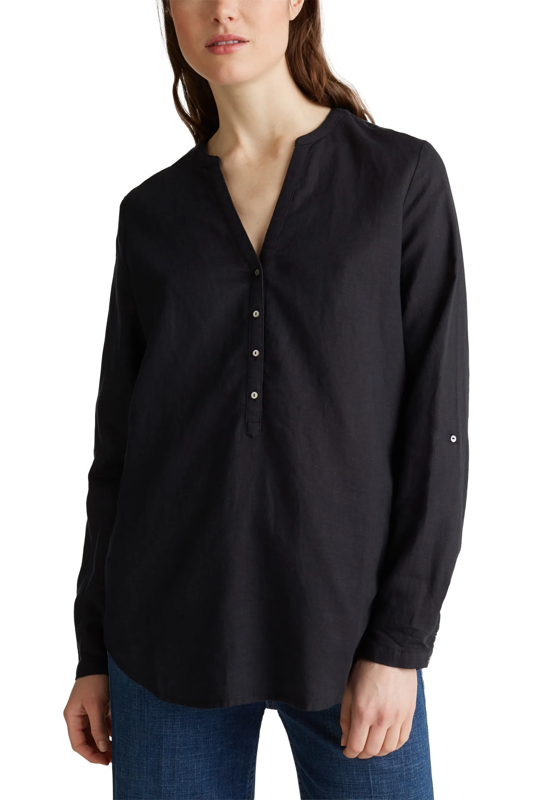 ESPRIT Henley-Bluse Black – Bild 3