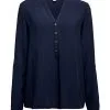 ESPRIT Henley-Bluse Navy