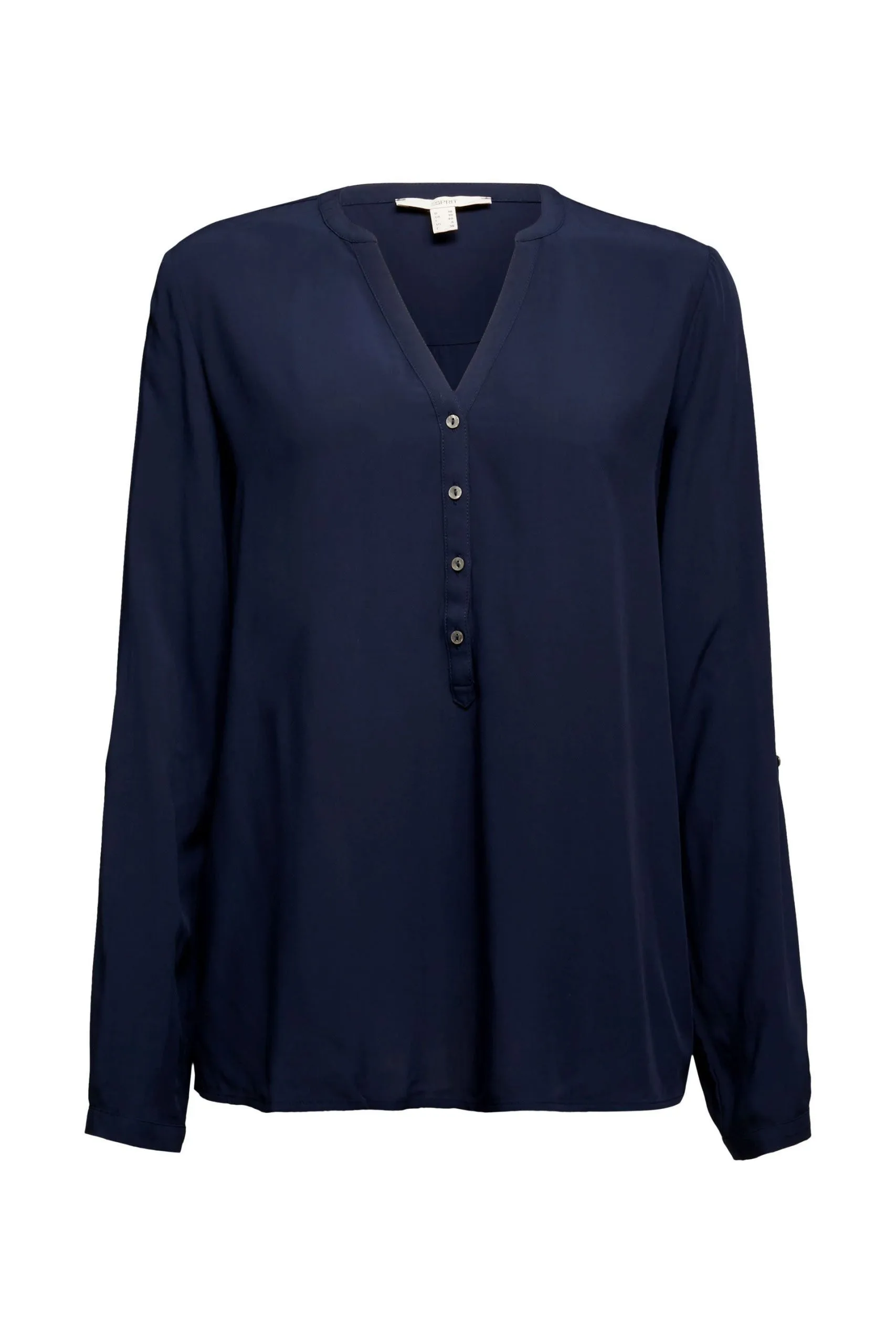 ESPRIT Henley-Bluse Navy