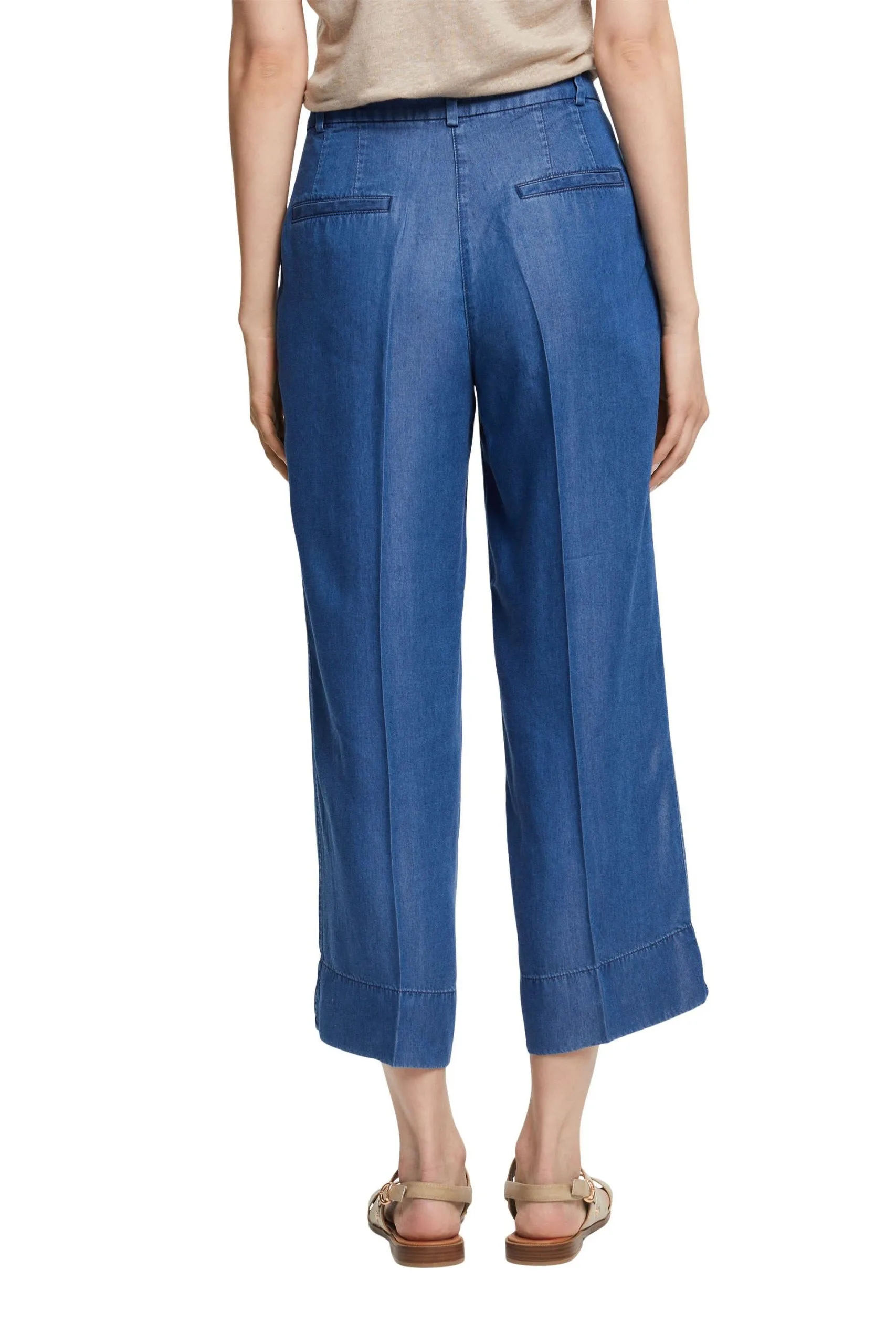 ESPRIT Hose In Denimoptik Blue Medium Washed – Bild 3