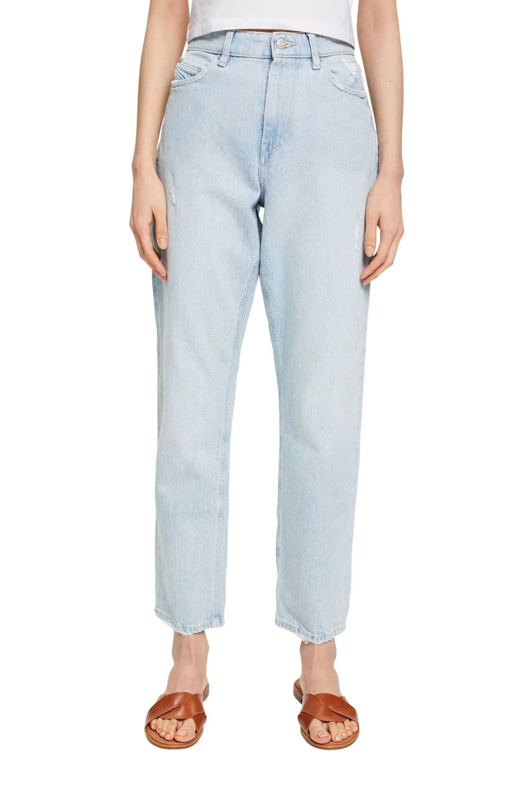 ESPRIT Jeans Mit Destroyed-Effekten Blue Bleached – Bild 2