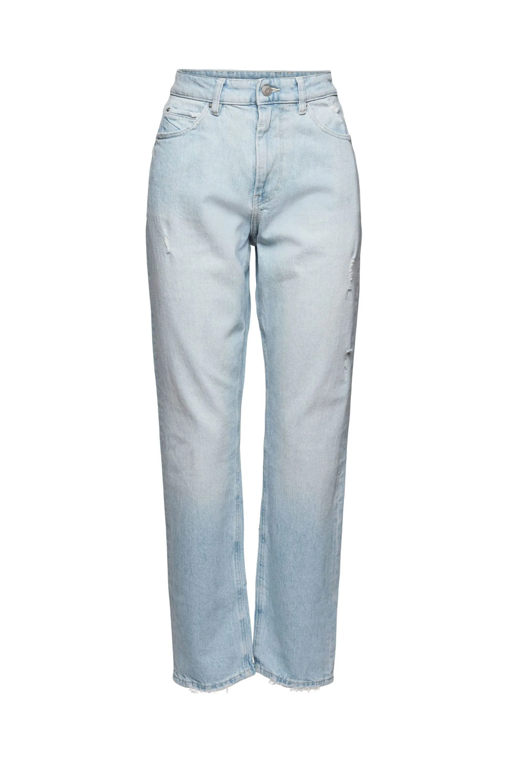 ESPRIT Jeans Mit Destroyed-Effekten Blue Bleached