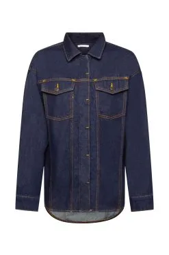 ESPRIT Jeansbluse Blue Rinse
