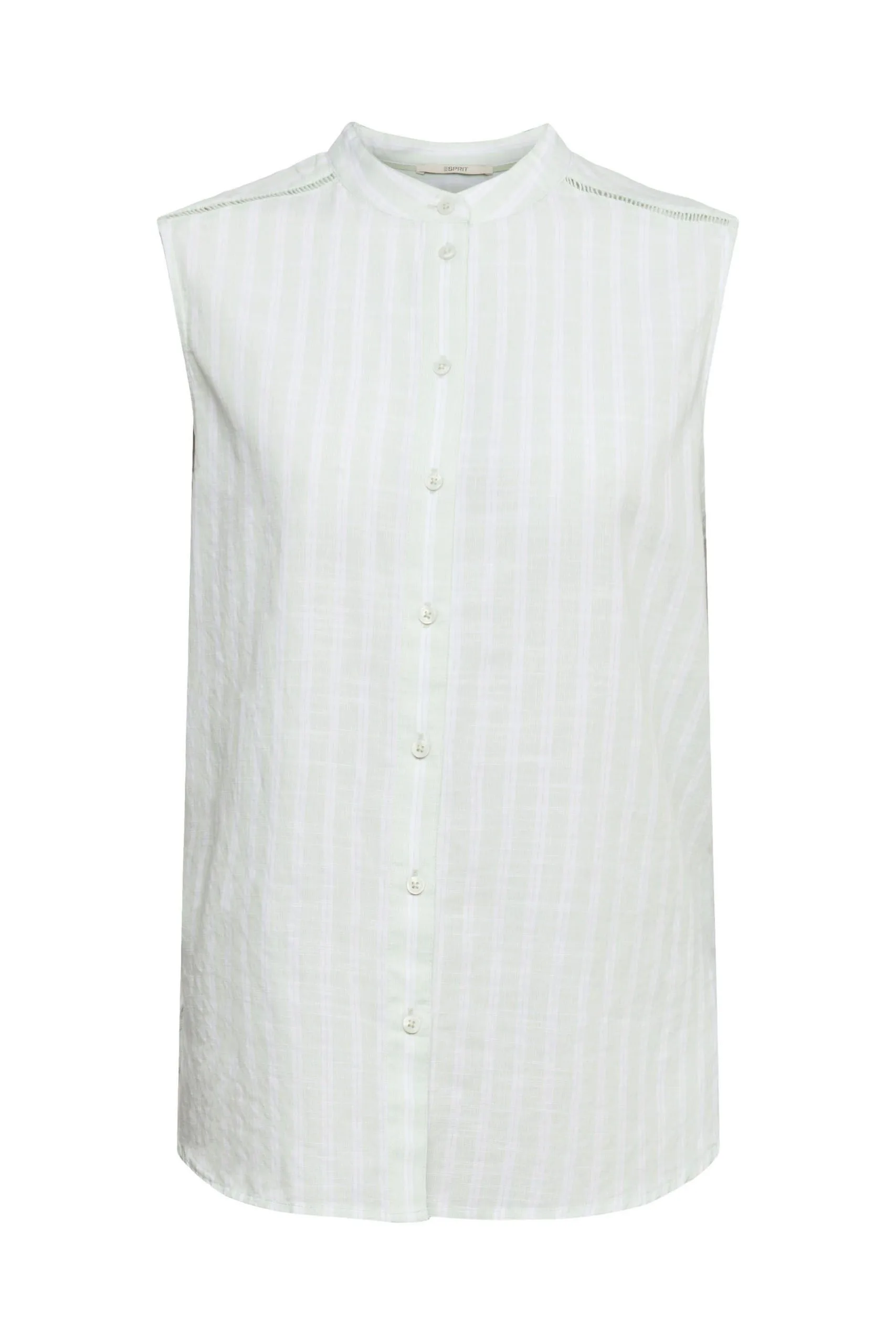 ESPRIT Kariertes Blusentop Pastel Green