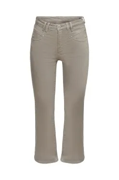 ESPRIT Kick-Flare-Jeans Khaki Green