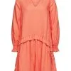 ESPRIT Kleid In Coral Orange