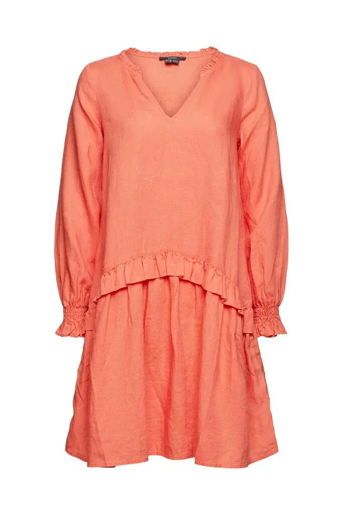 ESPRIT Kleid In Coral Orange