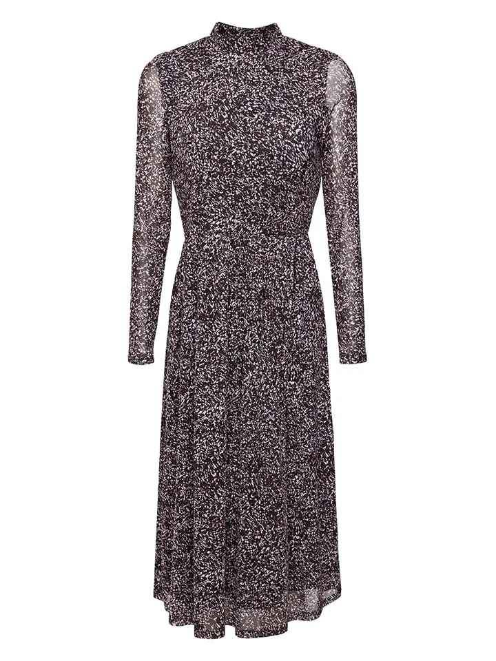 ESPRIT Kleid In Schwarz/ Bunt
