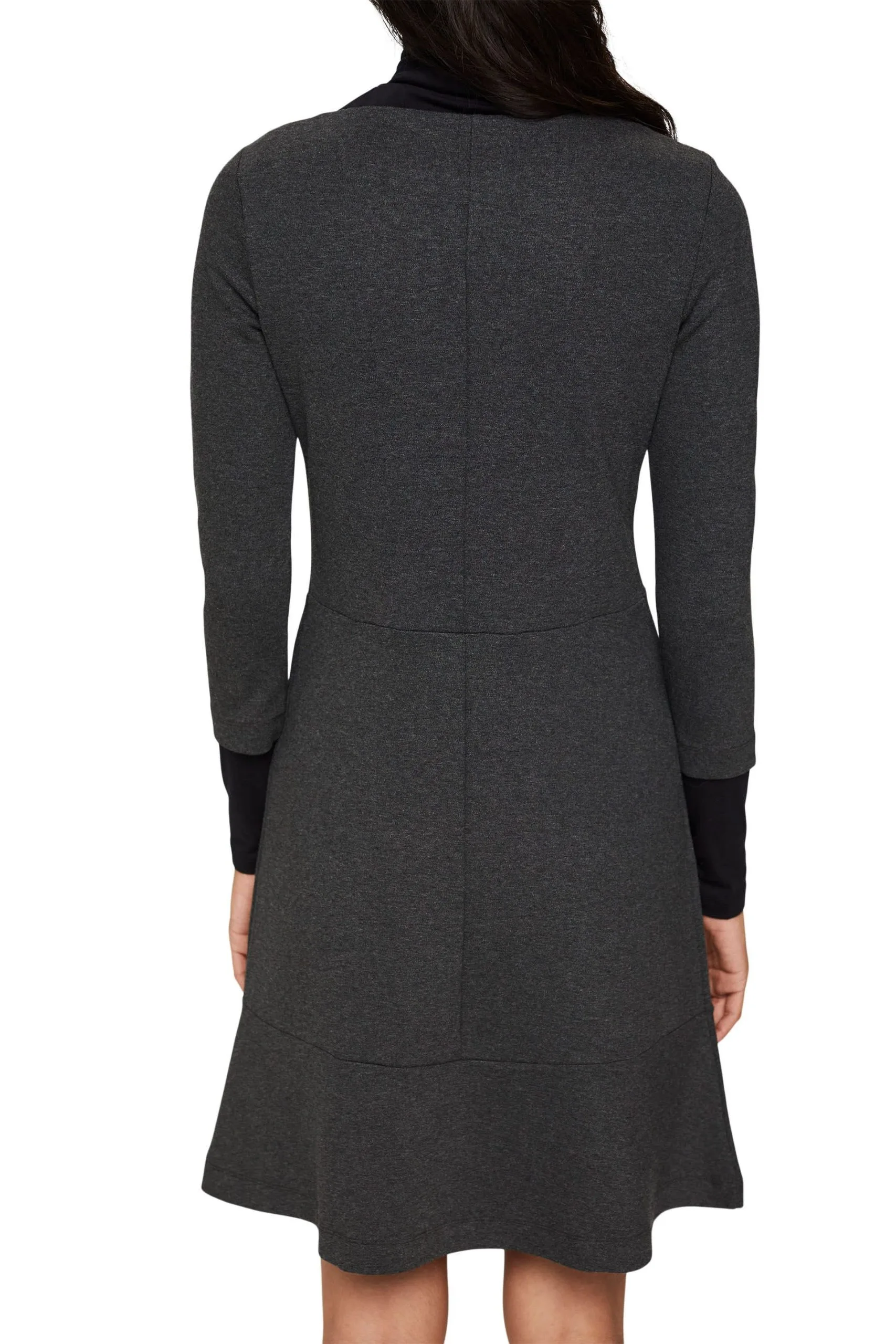 ESPRIT Kleid Knitted Knielang Anthracite 5 – Bild 3