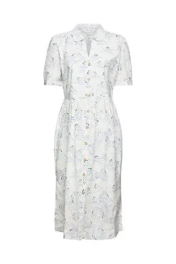ESPRIT Kleid Midi Off White 4
