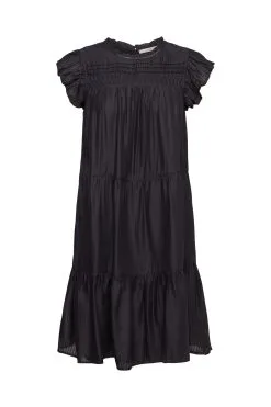 ESPRIT Kleid Mit Feinen Streifen Black