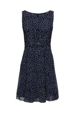 ESPRIT Kleid Mit Geraffter Taille Navy Blue