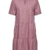 ESPRIT Kleid Mit Volants Mauve