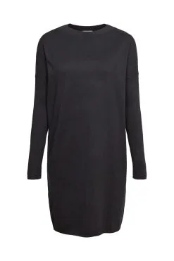 ESPRIT Knielanges Strickkleid Black
