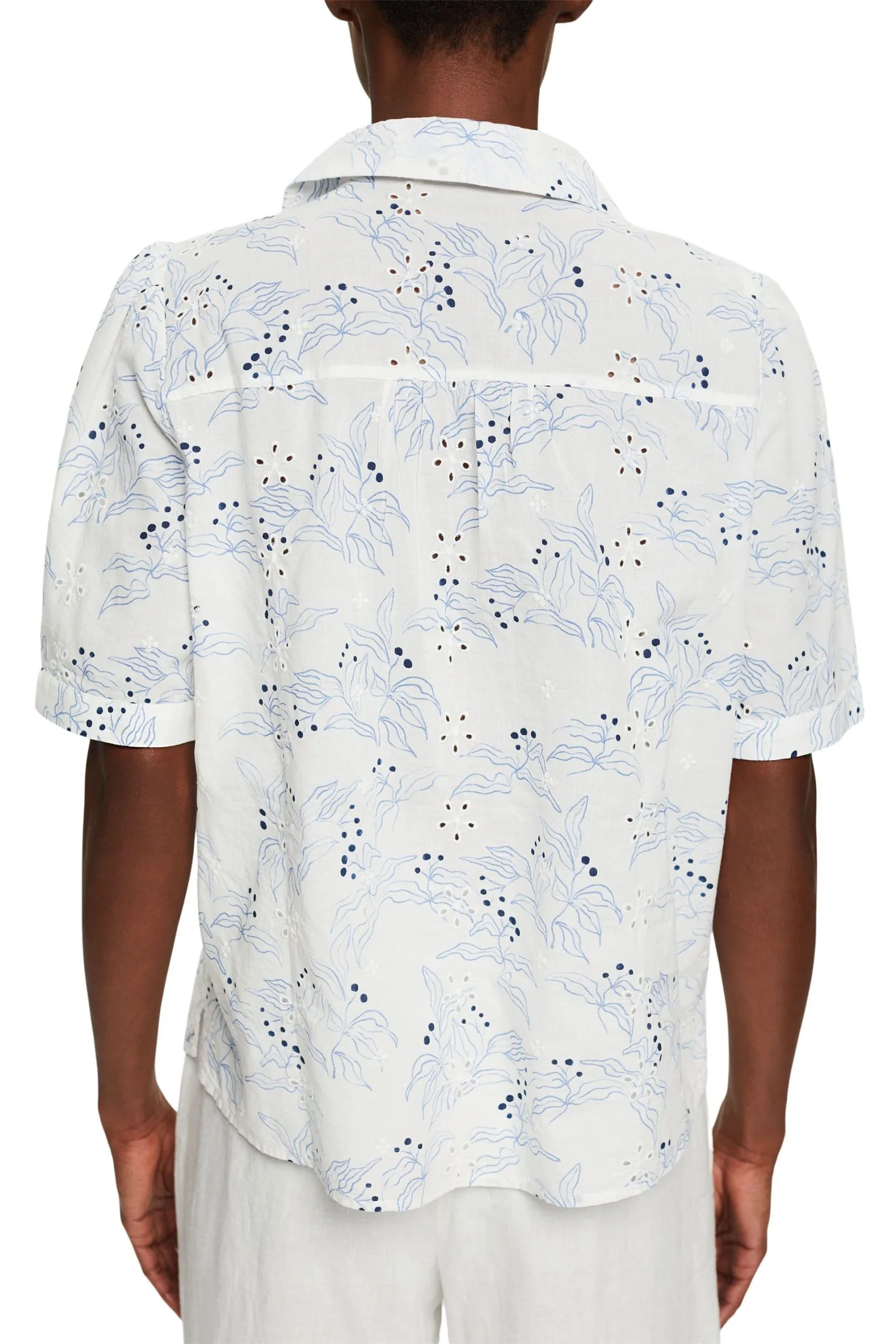 ESPRIT Kurzarmbluse Off White 4 – Bild 3