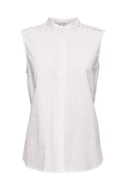 ESPRIT Kurzärmelige Bluse Mit Längsstreifen Lilac 3