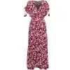 ESPRIT Kurzarmkleid Carilo Beach In Dark Red 3