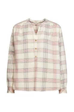 ESPRIT Langarmbluse In Off White