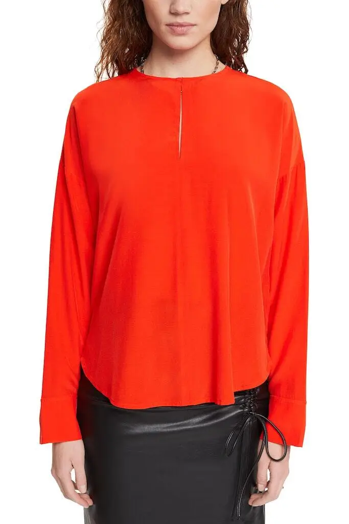 ESPRIT Langarmbluse In Red – Bild 2