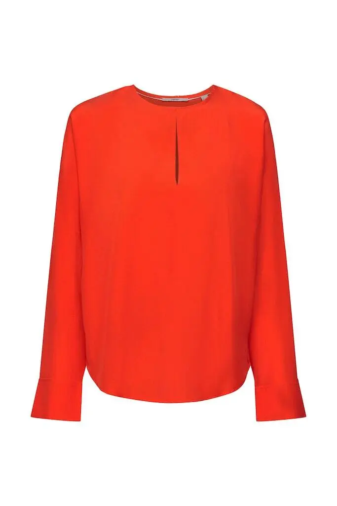 ESPRIT Langarmbluse In Red