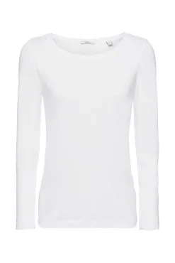 ESPRIT Langarmshirt In White